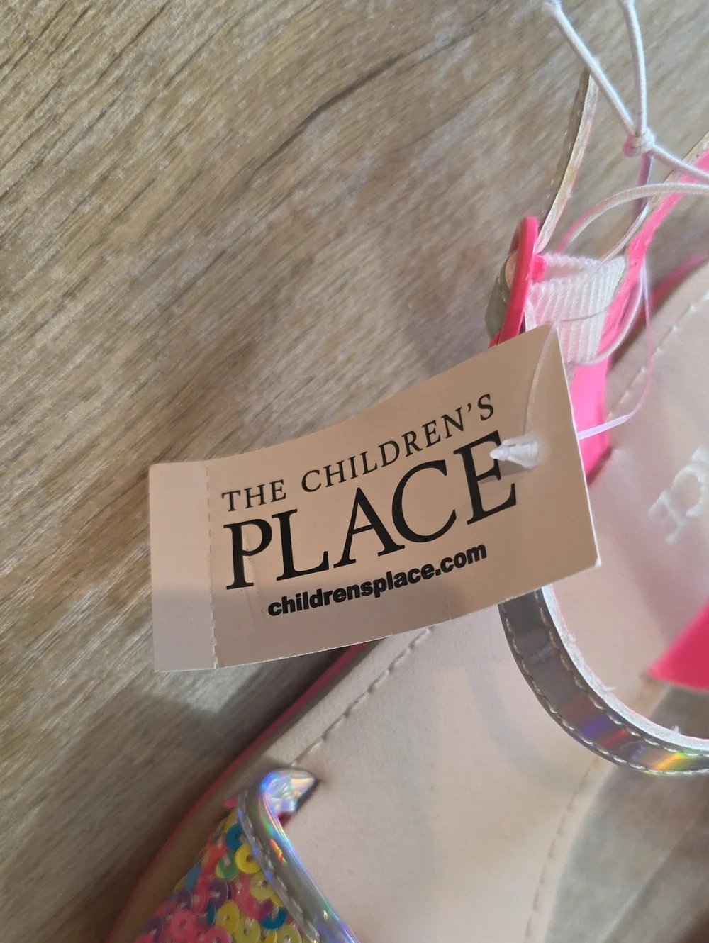 The Children's Place - Pink Sequin Girls' Sandals. Size 2. NWT